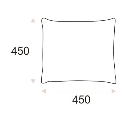 Prydnadskudde 45x45