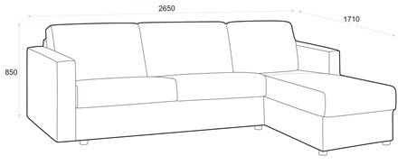 mySOFABED Saga 140med schäslong